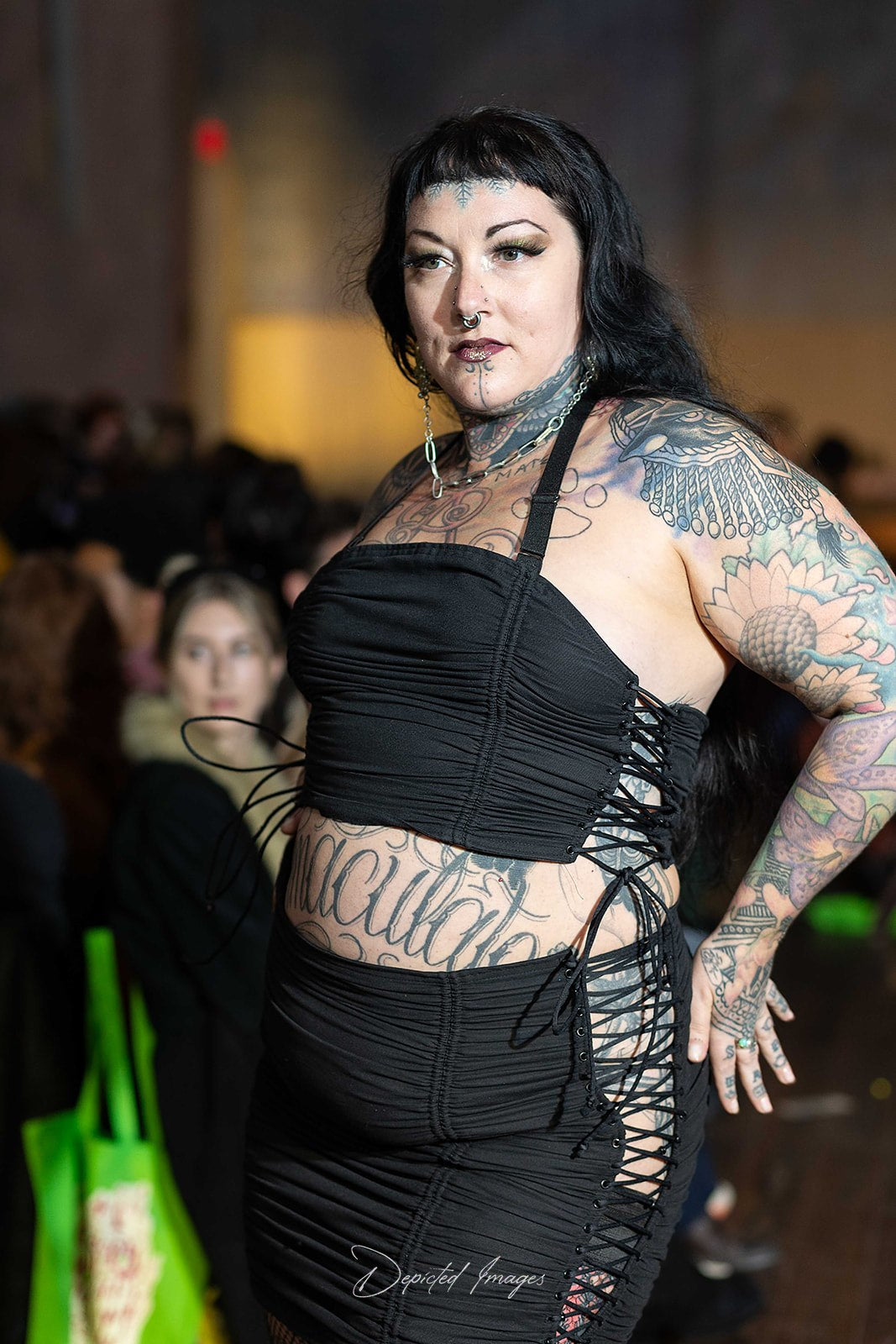 Cotton Faille Ruched Skirt & Halter Top