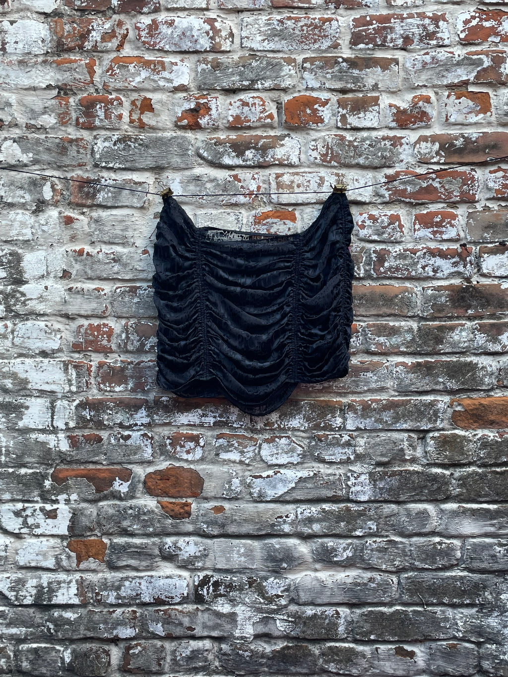 Reptile Burnout Silk Ruched Skirt