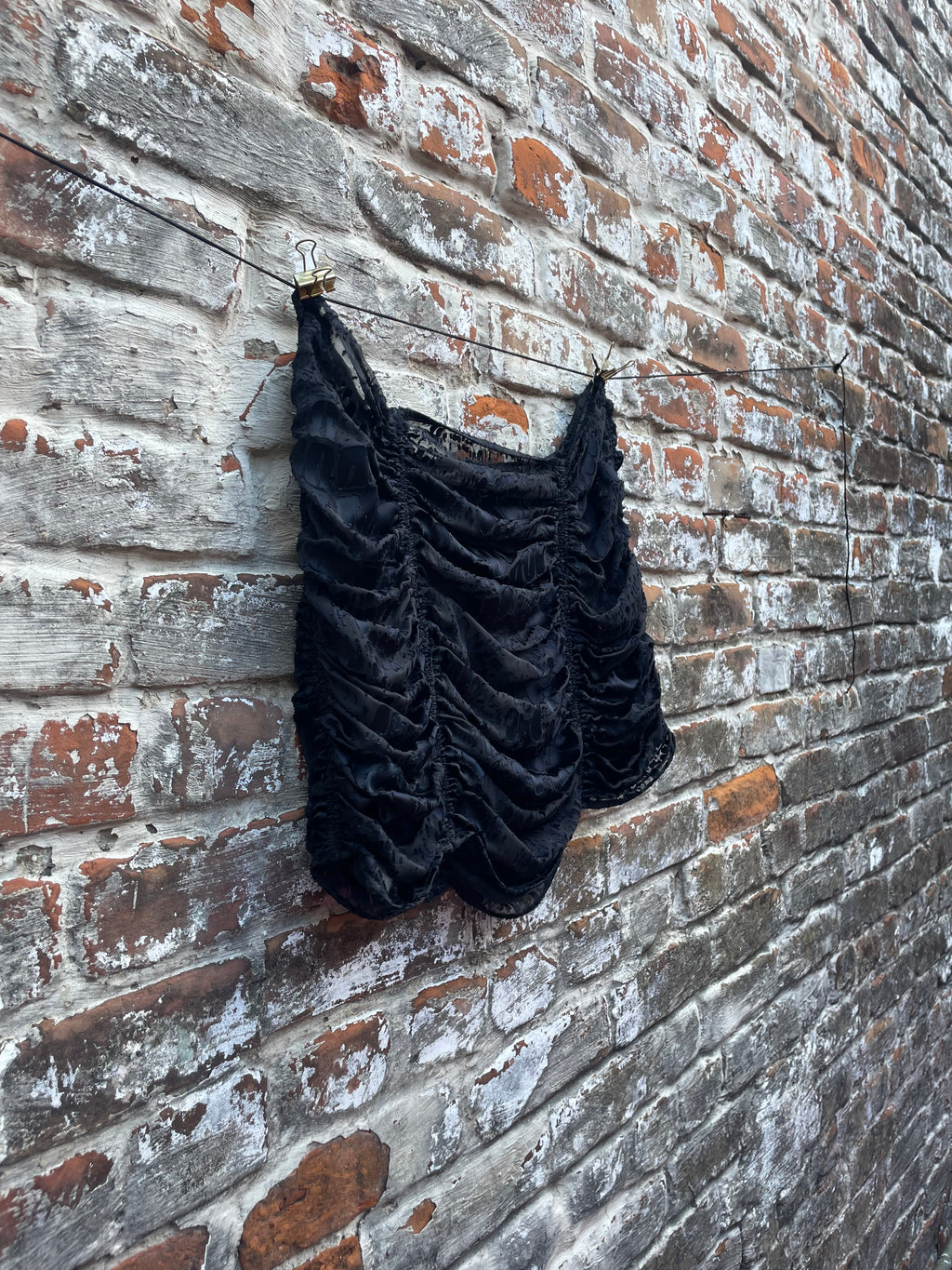 Reptile Burnout Silk Ruched Skirt