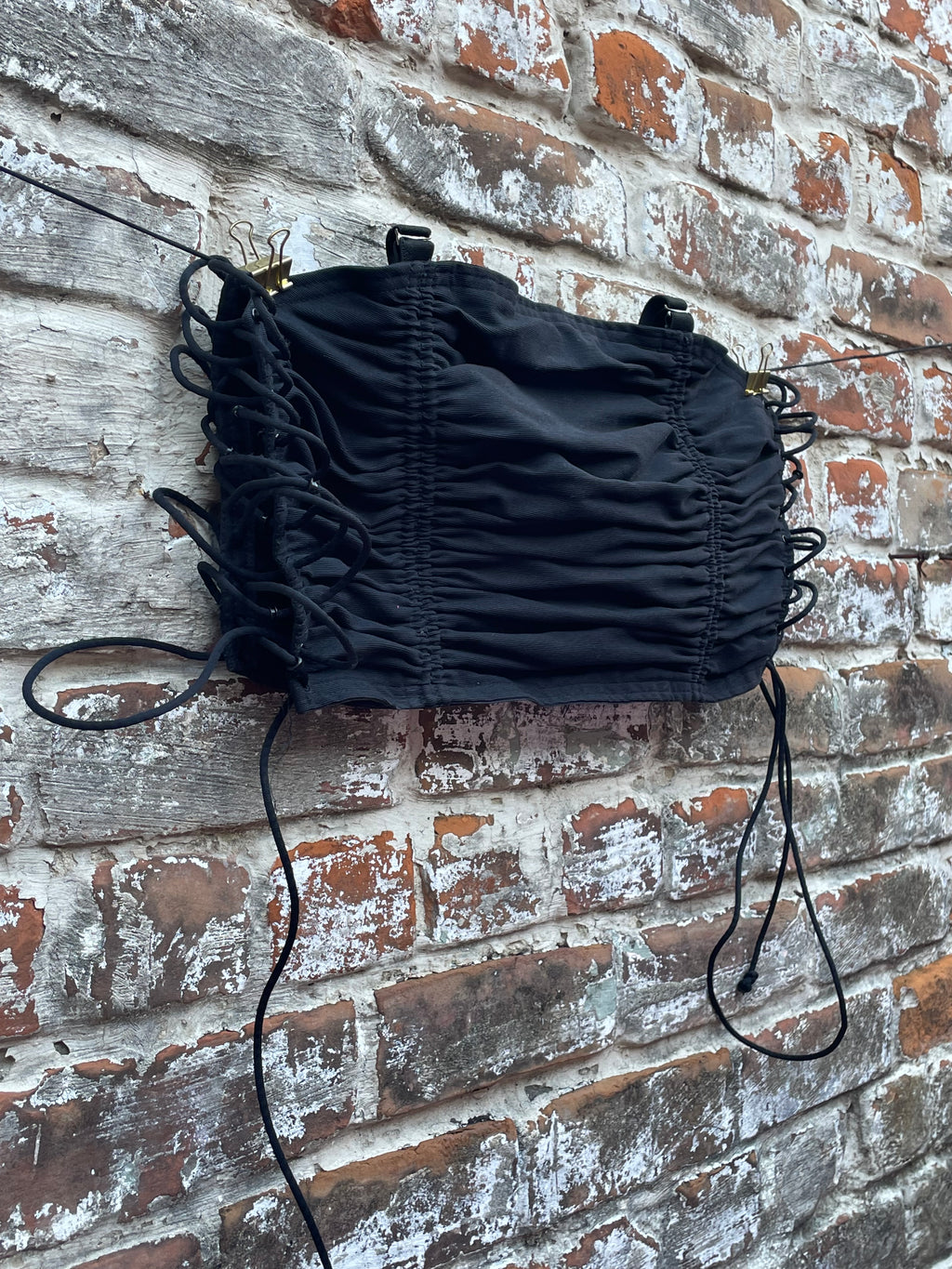 Cotton Faille Ruched Skirt & Halter Top